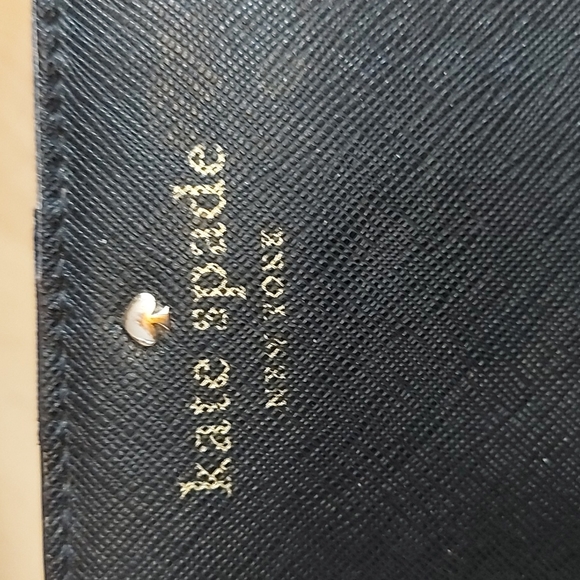 Kate Spade black leather wallet with credit card holders - Picture 8 of 8